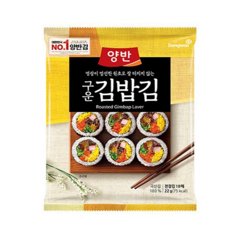 

DONGWON Янбан Листы жареных водорослей для кимбапа, 22г (10 листов) 22g * 1pcs