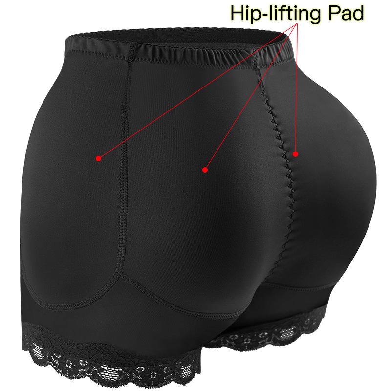 Women's Butt-Lifting & Hip-Enhancing Shaping Pants with Lace Trim Inserts