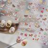 Tomoni Cute Little Horse Embossed Nail Art Stickers - Japanese Trendy Colorful Decor