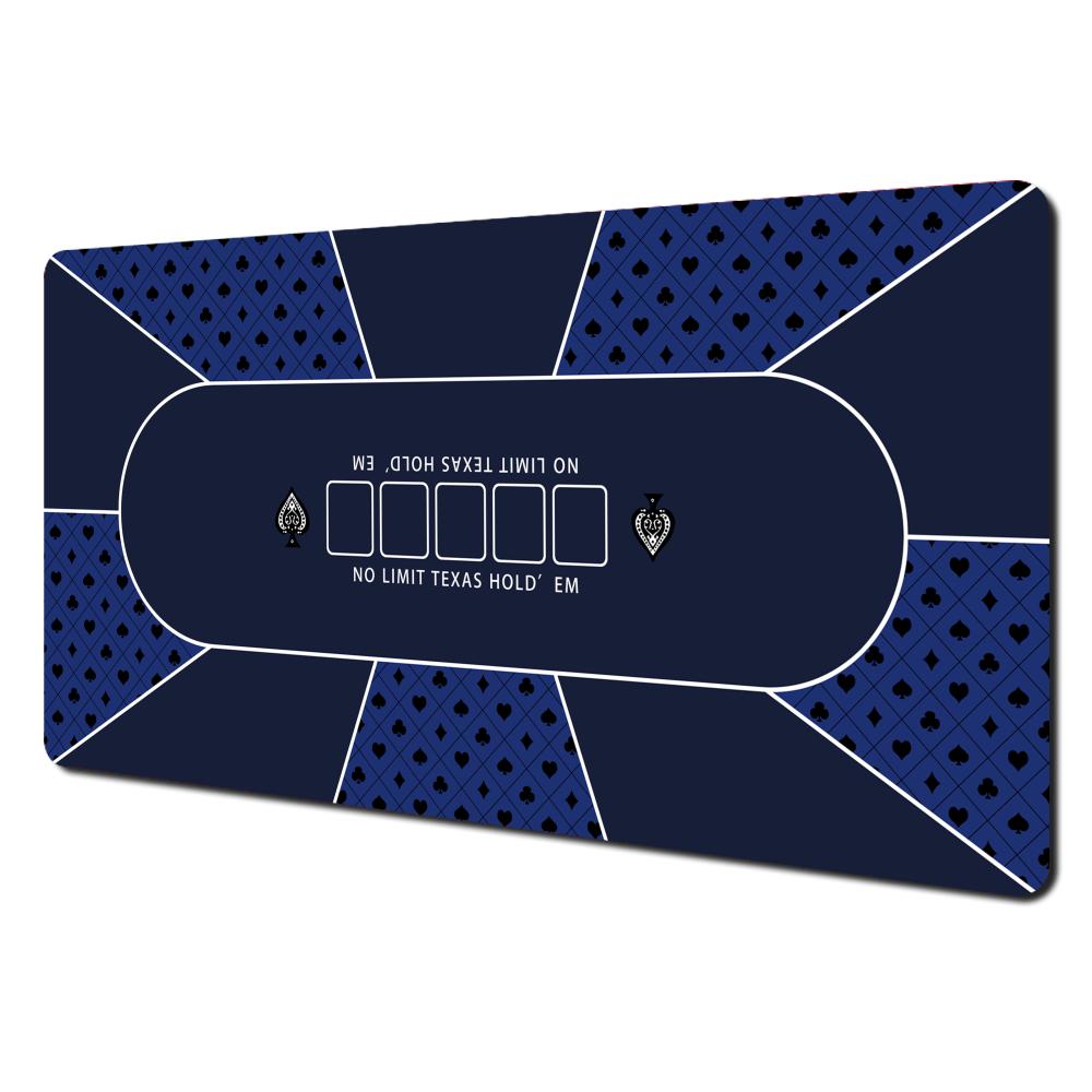 Texas Hold Em Poker Design Large Mouse Pad Desk Mat Card Game Mat NonSlip Durable Stitched Edge Desk Accessories Poker Mat Rug
