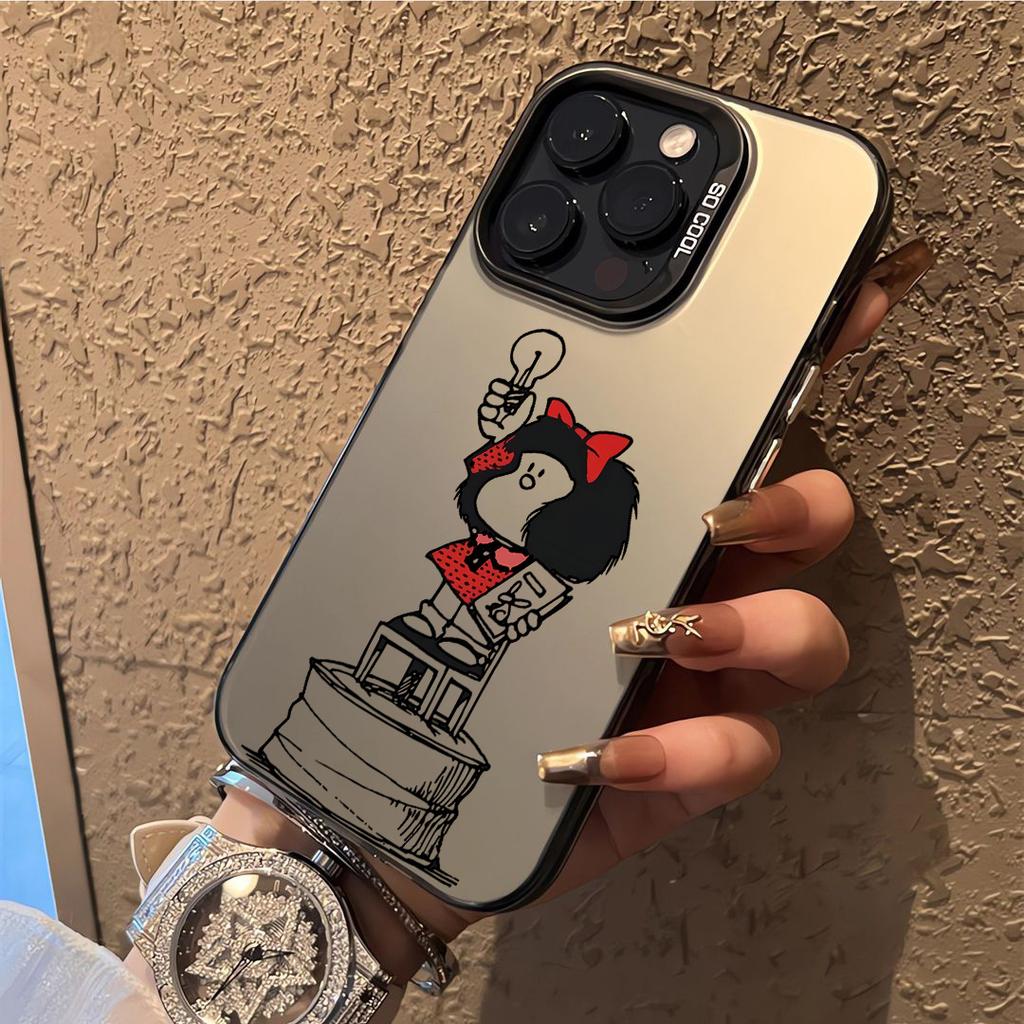 Cute Mafalda Cartoon Hot Phone Case For IPhone 17 16e 16 15 14 13 12 11 Mini Pro Max X XR XSMAX 8 7 Air Plus Matte Back Cover