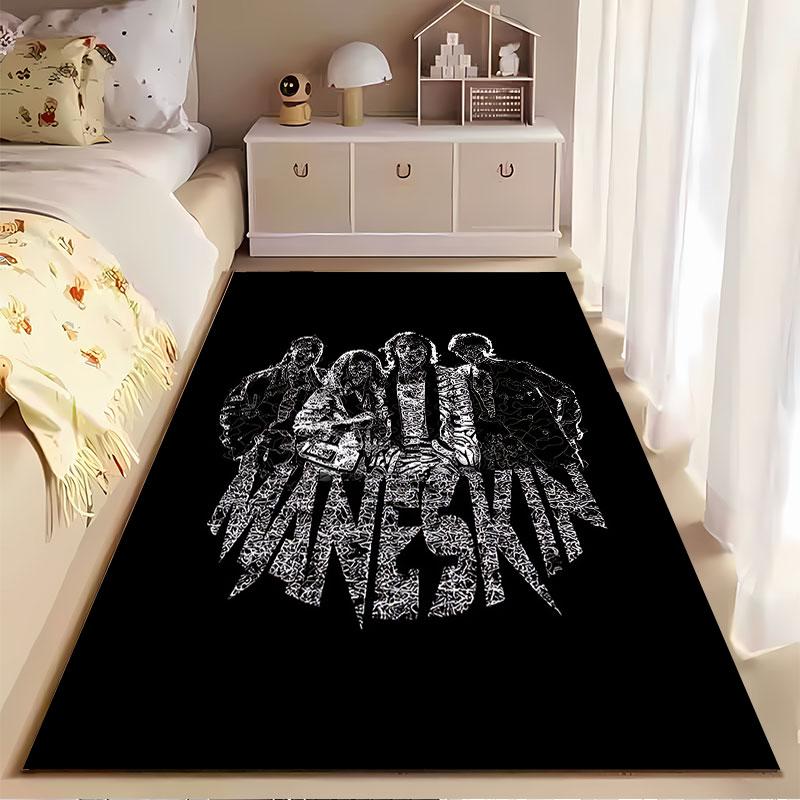 Maneskin Band Graphic Carpet suitable as a non-slip mat for the living room or bedroom sofa
