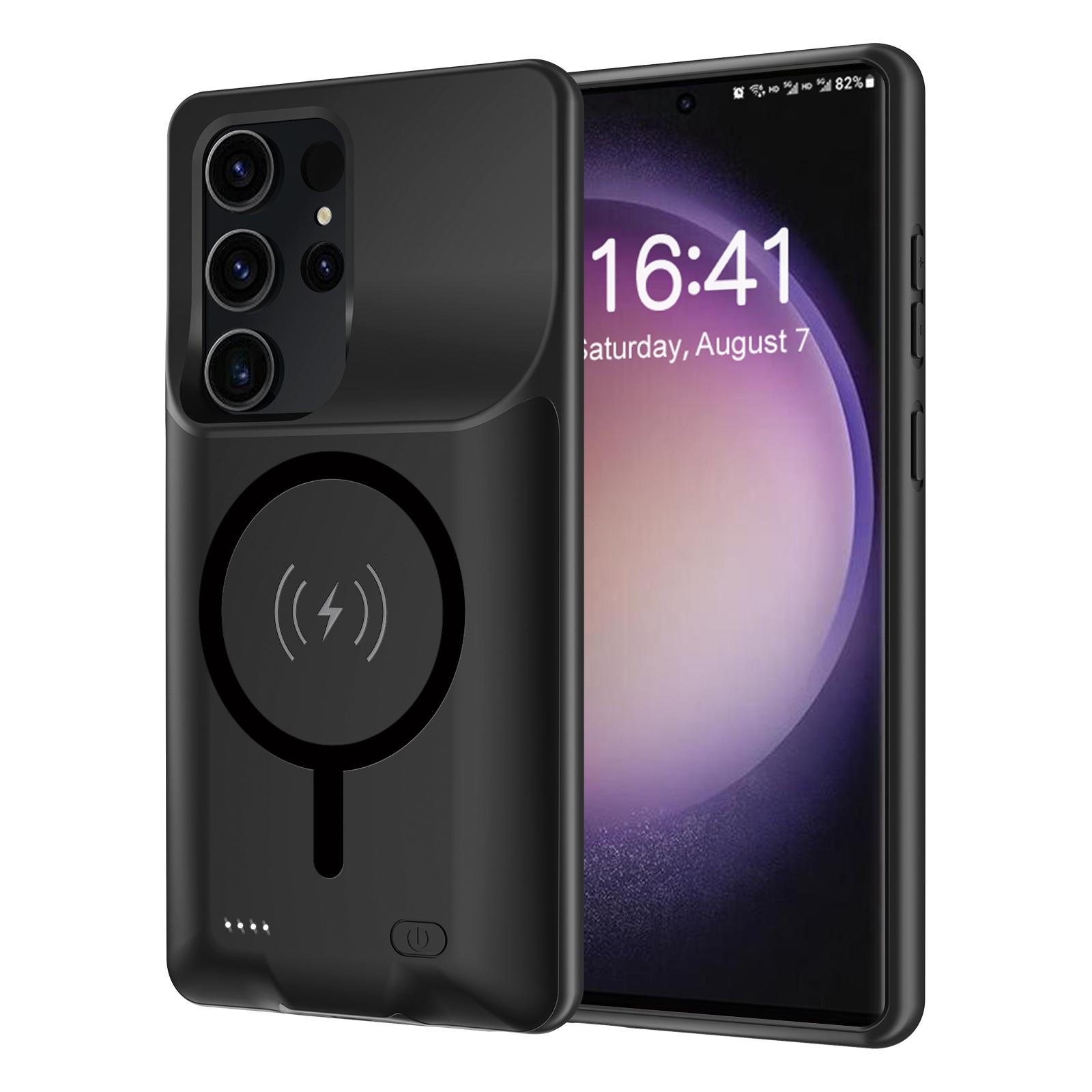 

B28 For Samsung Galaxy S23 Ultra/S22 Ultra 5G TPU Charger Case with Magnetic Charger Function,10000mAh Power Bank A