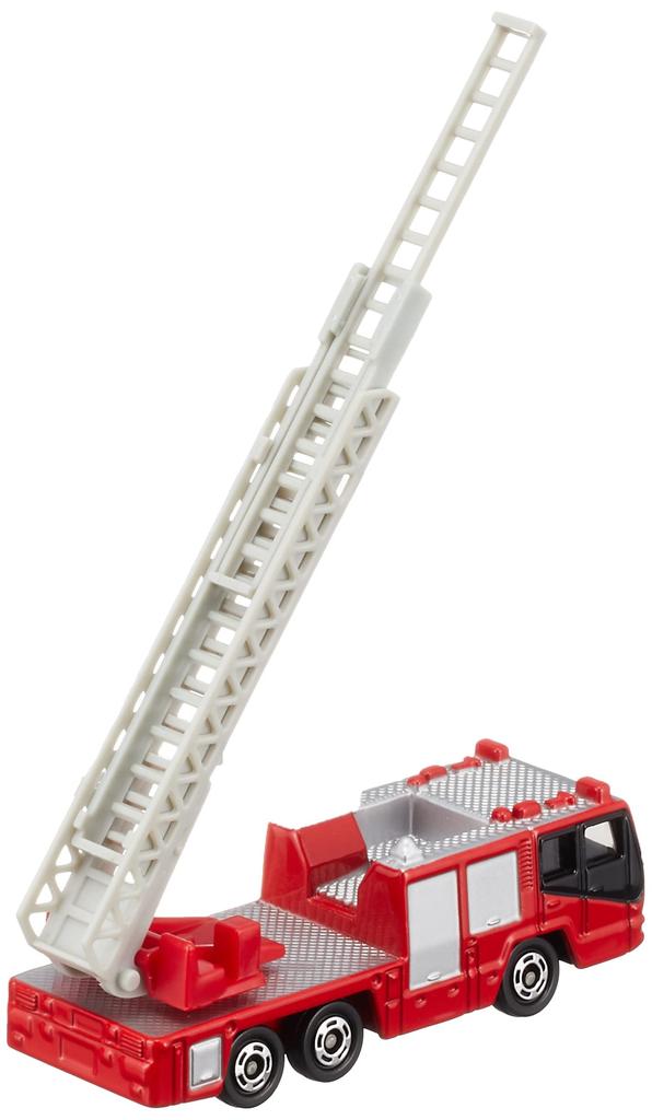 Takara Tomy Tomica 108 Hino Ladder Fire Truck Miniature Car Toy for ages 3 and up No. (Blister Pack) -