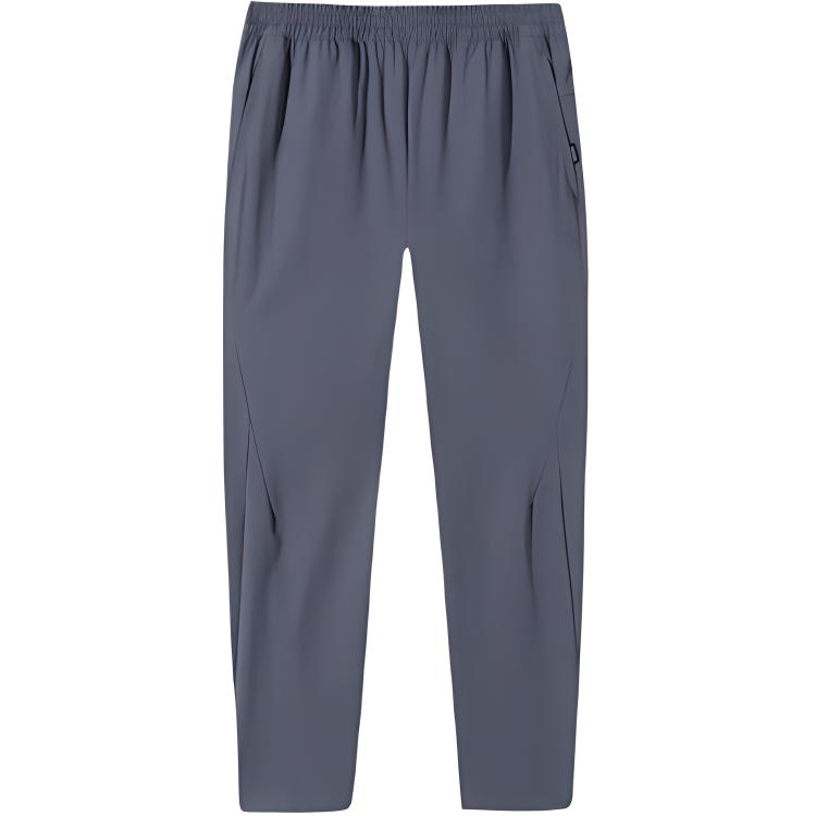 

Anta Training Series Solid Color Casual Simple Straight Leg Elastic Knitted Sports Pants Men Bottoms Dark-Gray 952517509-2 3XL