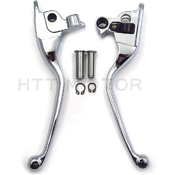 HTTMT MT241-026-CD Parts Chrome Brake Clutch Hand Lever Compatible with Harley 2008-2013 Touring and Trike Models 2014-later FLHR and FLHRC (Does NOT