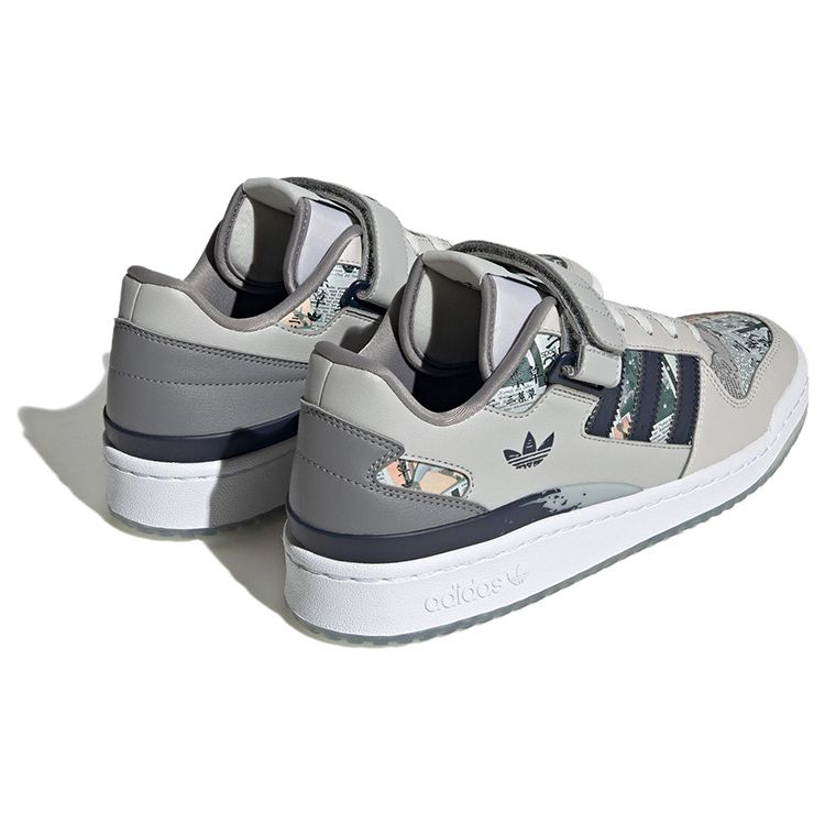 Adidas Originals Forum Low Leather Comfortable Low-Top Sneakers Unisex Sneakers Gray White IG2999