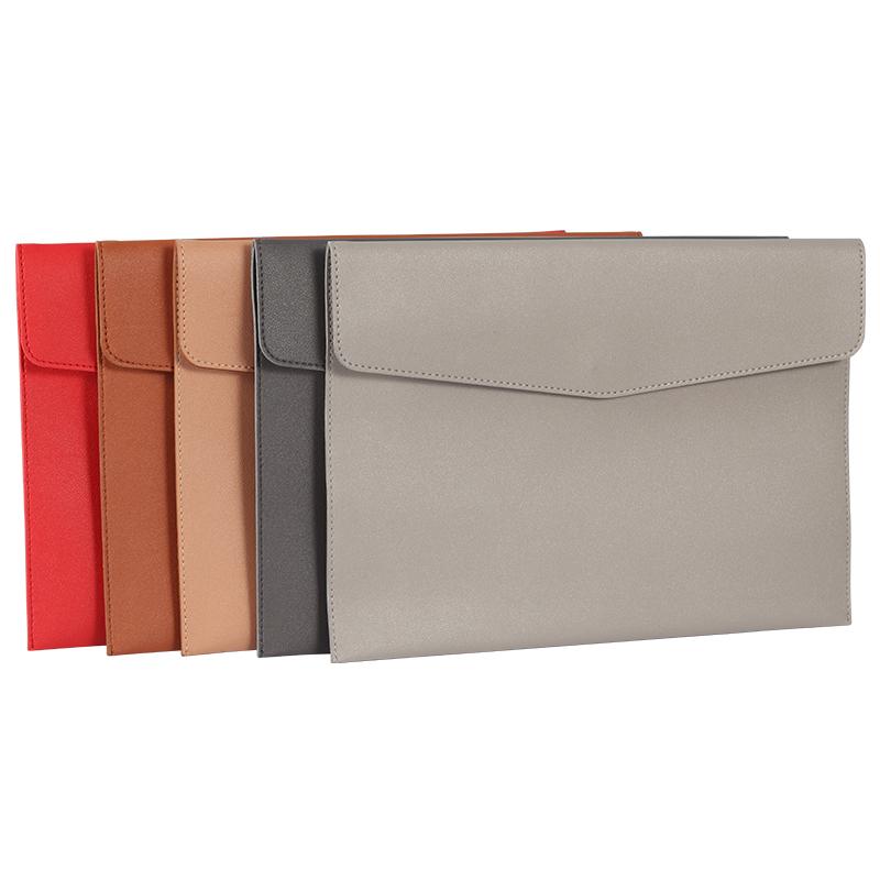 Faux Leather Document Bag, Business Information Bag, A4 Folder, School and Office Supplies, Storage Bag