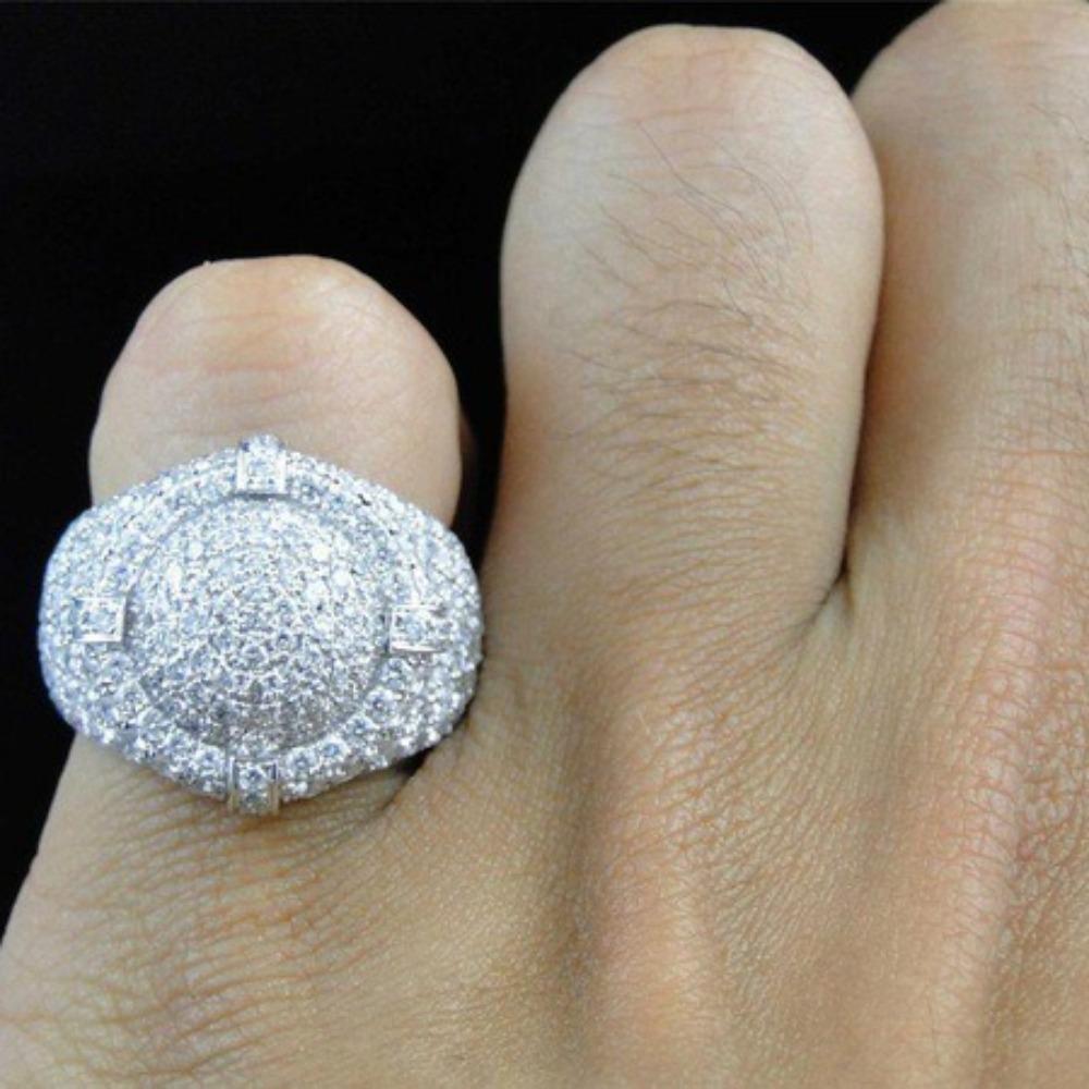 Elegant Micro Paved Zircon Rings for Women 925 Silver Plated Fashion Jewelry
