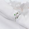 Elegant European Women's Tree Leaf Open Ring