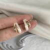 New Temperament Retro Enamel Drop Glaze Stud Earrings for Men Women Gold Tone Fashion Simple Daily Wear Jewelry Accessories Gift