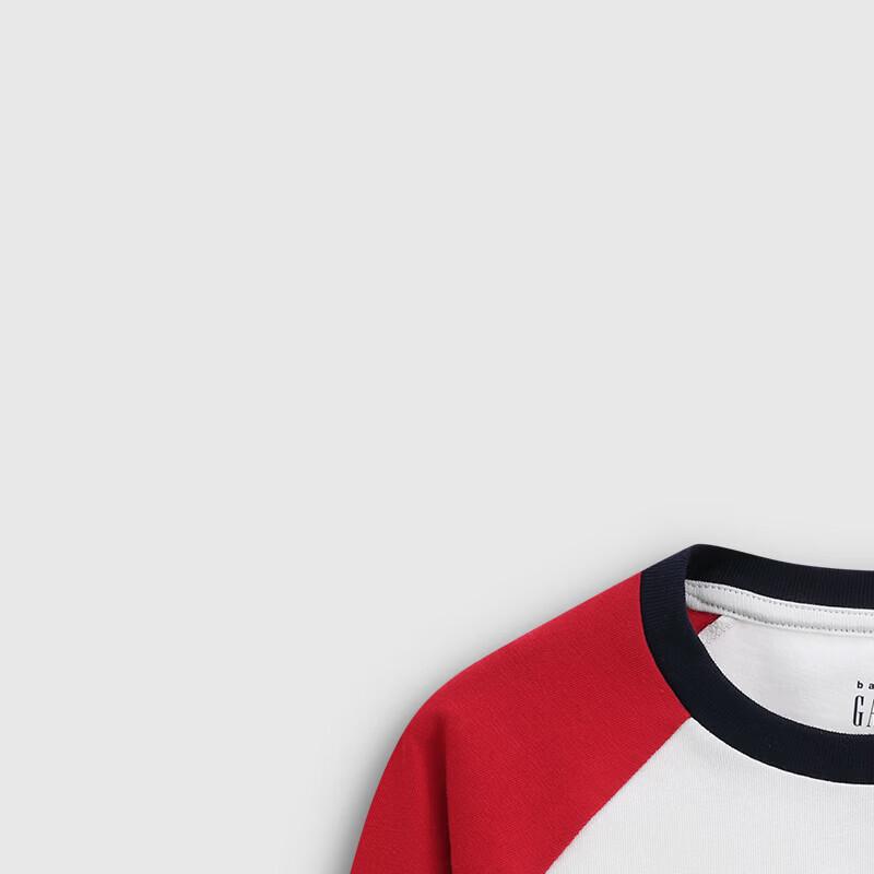 GAP Unisex Toddler Logo Print Raglan Long-Sleeve T-Shirt