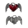 Vintage Style Carved Heart Shape&Wing Belt Buckle Delicate Belt Buckle DIY Waistband Accessories Cowboy Rock Style