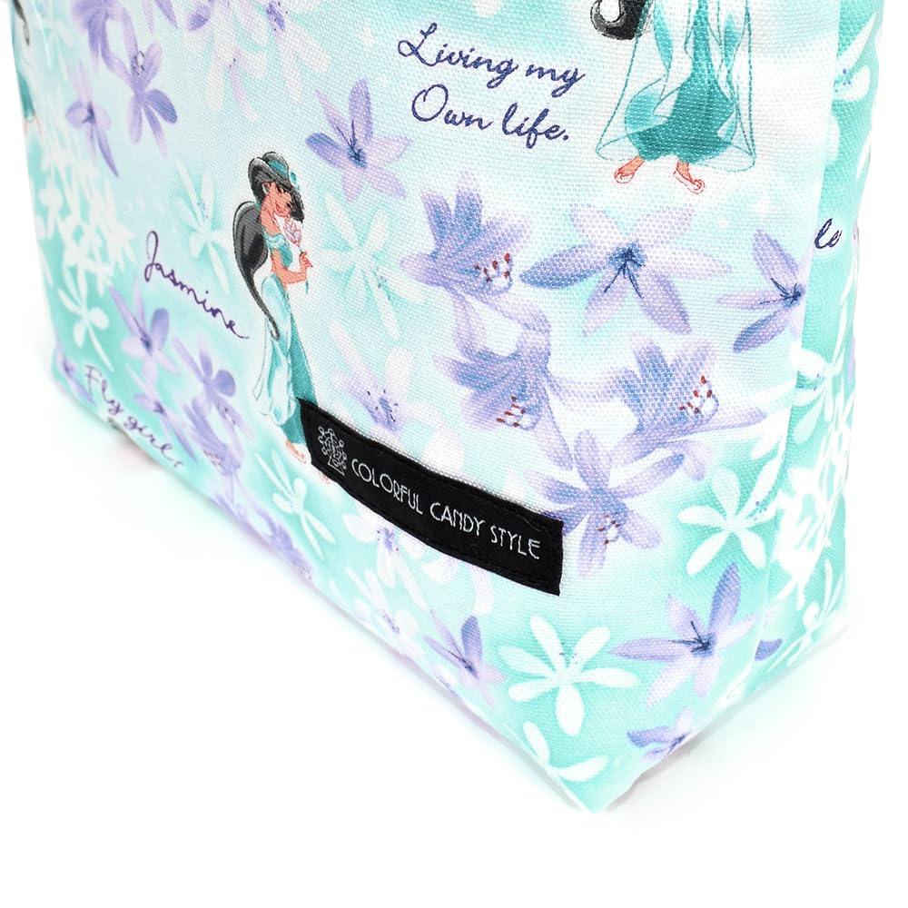 COLORFUL CANDY STYLE Disney Jasmine Aladdin Shoe Case for Girls, Perfect for Elementary School Students, Nursery School, and Kindergarten (N3254000)