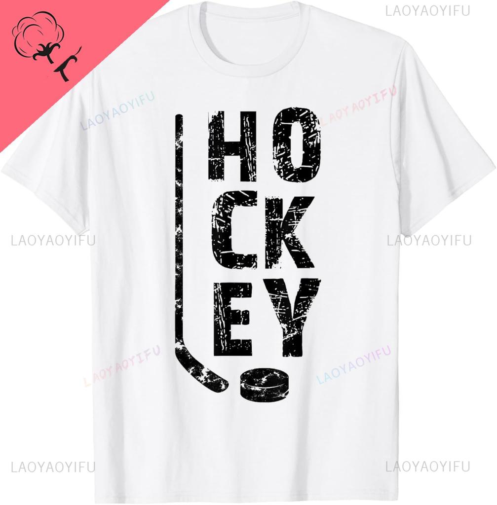 Ice Hockey Player TShirt  Breathable and Comfortable Custom TShirt Streetwear Clothing Cotton Tee