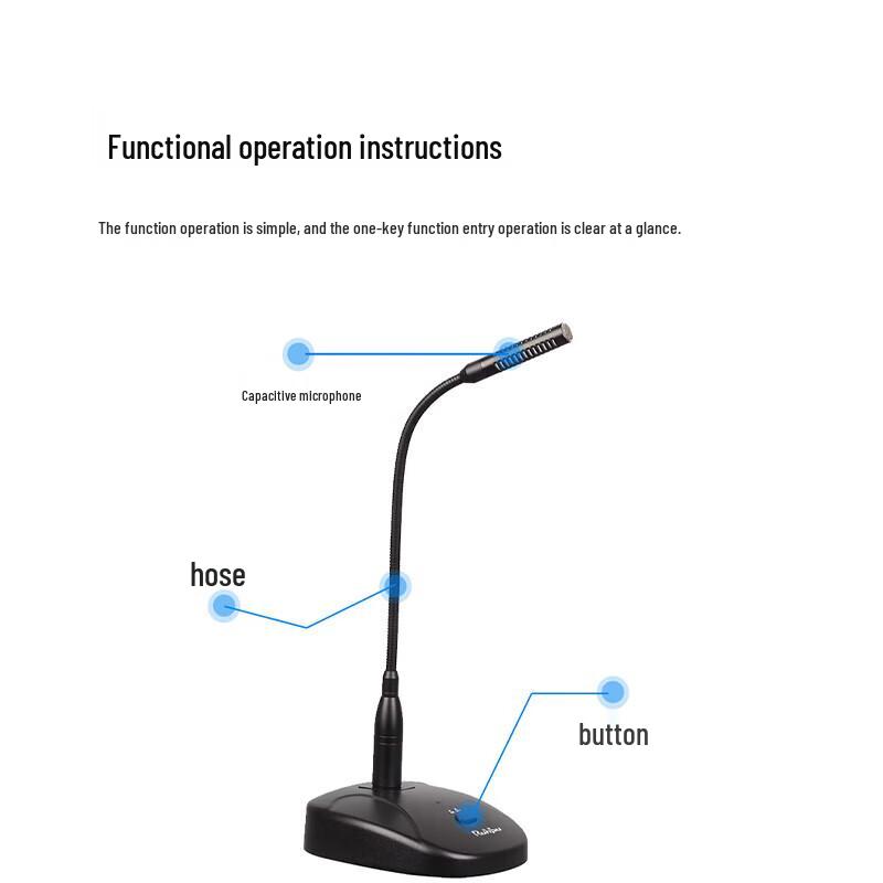 Runpu RP-YXD216 Desktop Gooseneck Wired Microphone (CN version)