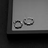 Titanium Steel Earrings Direct Supply, Retro Twisted Rope Earrings, Ear Buckles, Male and Female Neutral Wind Punk Earrings, Studs.
