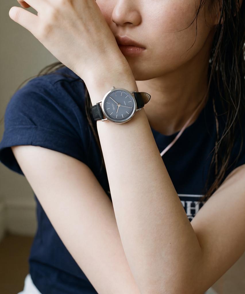 Sialeugo Sg-002-Sb Caper Collection Women'S Leather Wristwatch