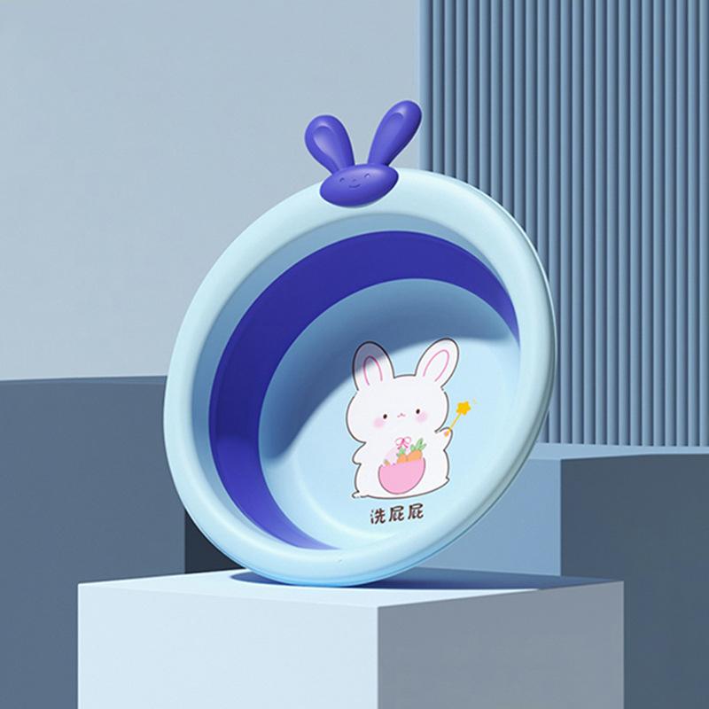 Skládací umyvadlo pro děti, Přenosné umyvadlo, Silný plastový lavor pro miminka, Domácí dětská malá miska