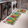 1 Stück Bodenmatte mit Landhausdekor-Muster, moderner Küchenteppich aus Polyester, rutschfest, bunt, für den Innenbereich, für Zuhause, Badezimmer, Schlafzimmer, Wohnzimmer