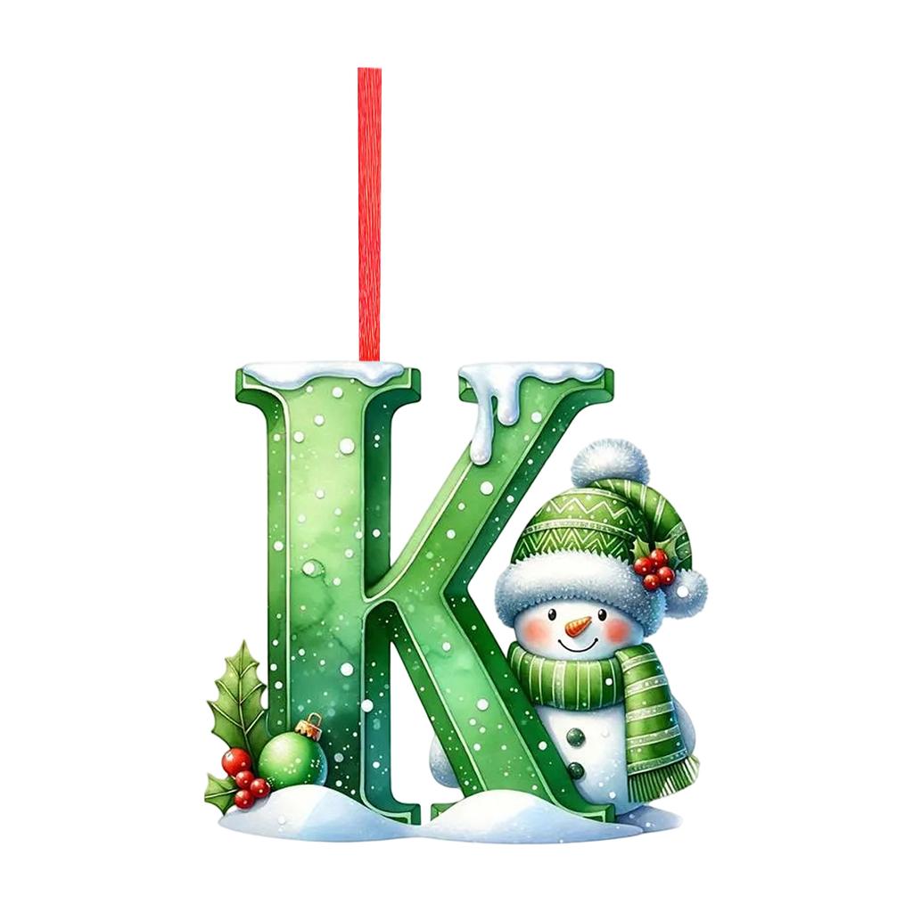 2D Christmas Decoration Pendant Christmas Tree Tag Theme Party Crafts Ornament