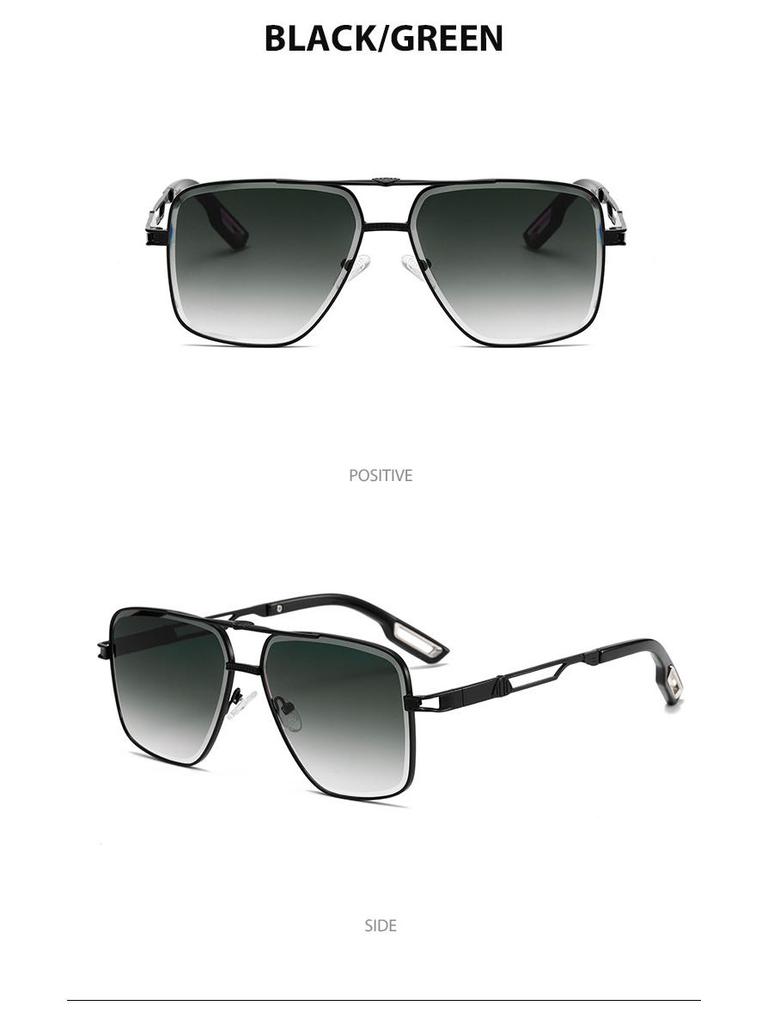 Double Beam Aviator Sunglasses - Sports UV400 Anti-UV Retro Style