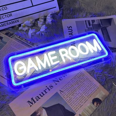 Oyun Odası Neon Tabelası, Oyun Odası Dekorasyonu için USB Anahtarlı LED Neon Işık, Çocuk Hediyesi