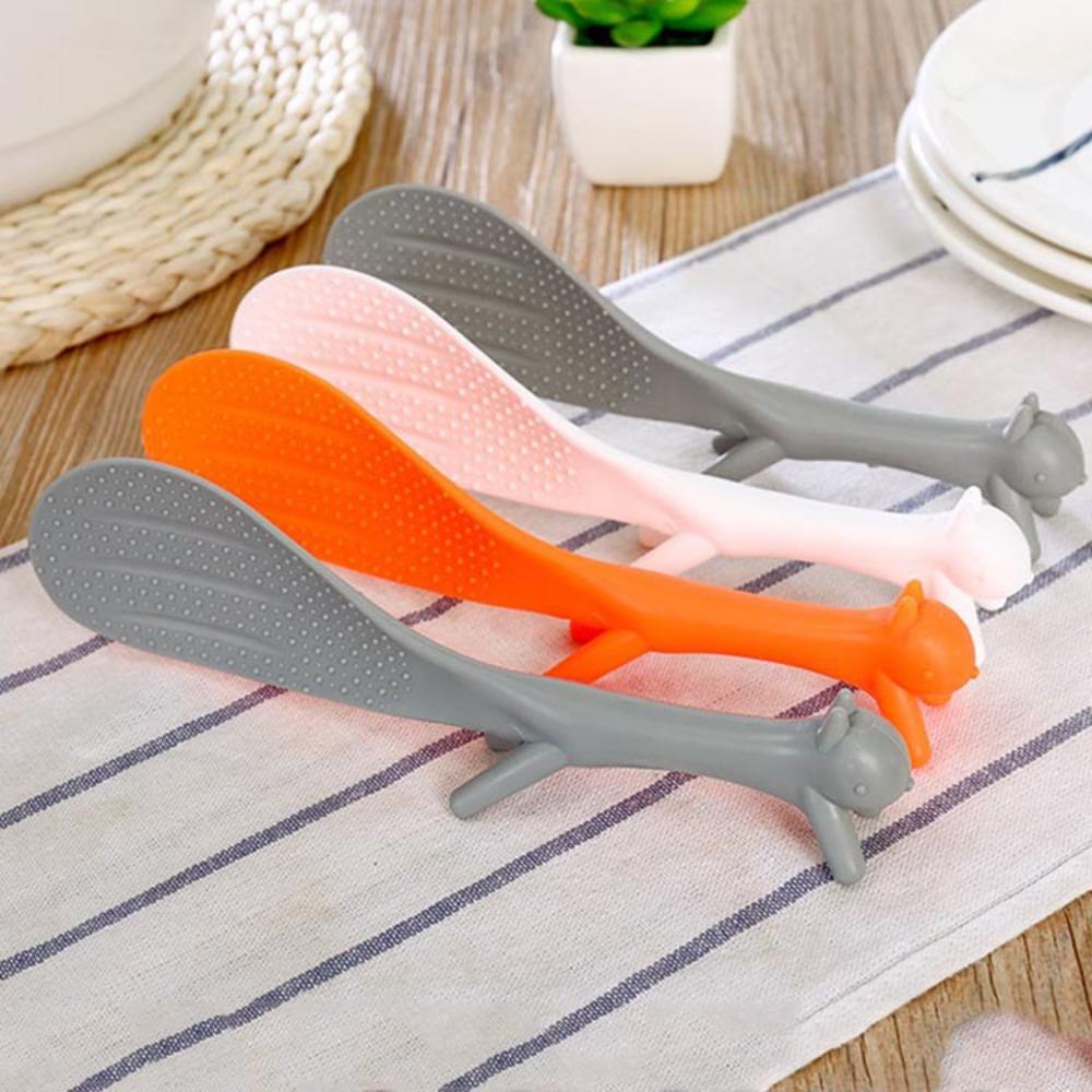 

Non Stick Rice Spatula Plastic Rice Shovel Cute Squirrel Shape Rice Spoon random color