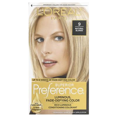 L'Oréal, bevorzugte, lichtbeständige Farbe, natürliches Blond, einmalige Anwendung