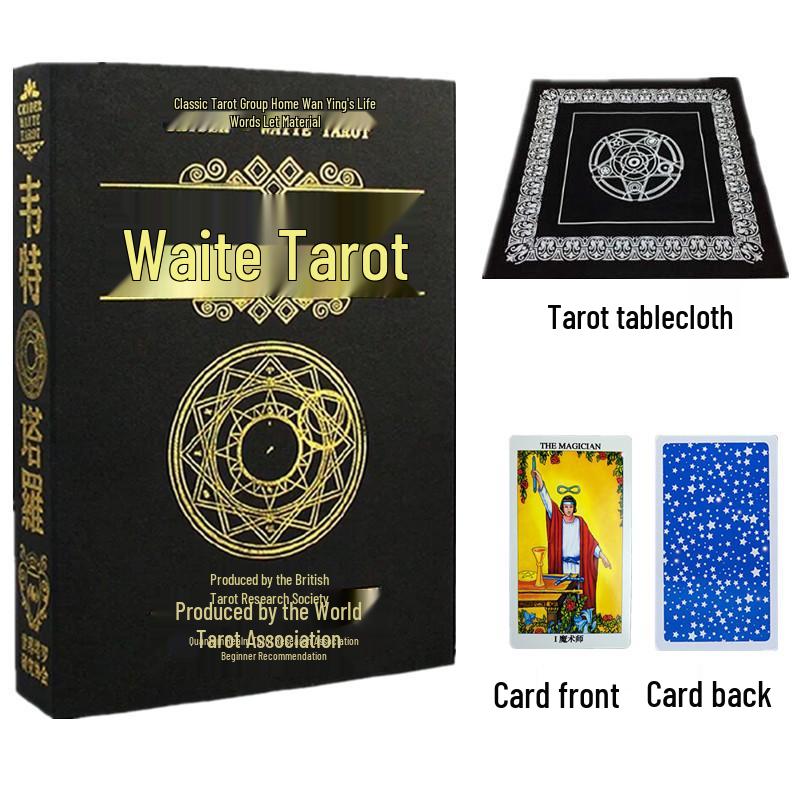 Tarotová sada Waite: Zahrnuje karty, ubrus, knihu a sáček na karty