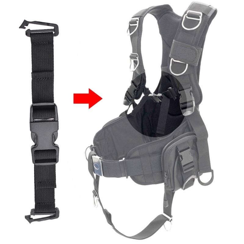 Scubas Diving Backplate Chest Strap Buckle Diving Harness Adjustable Scubas Diving Quick Releases Chest Sternum Strap