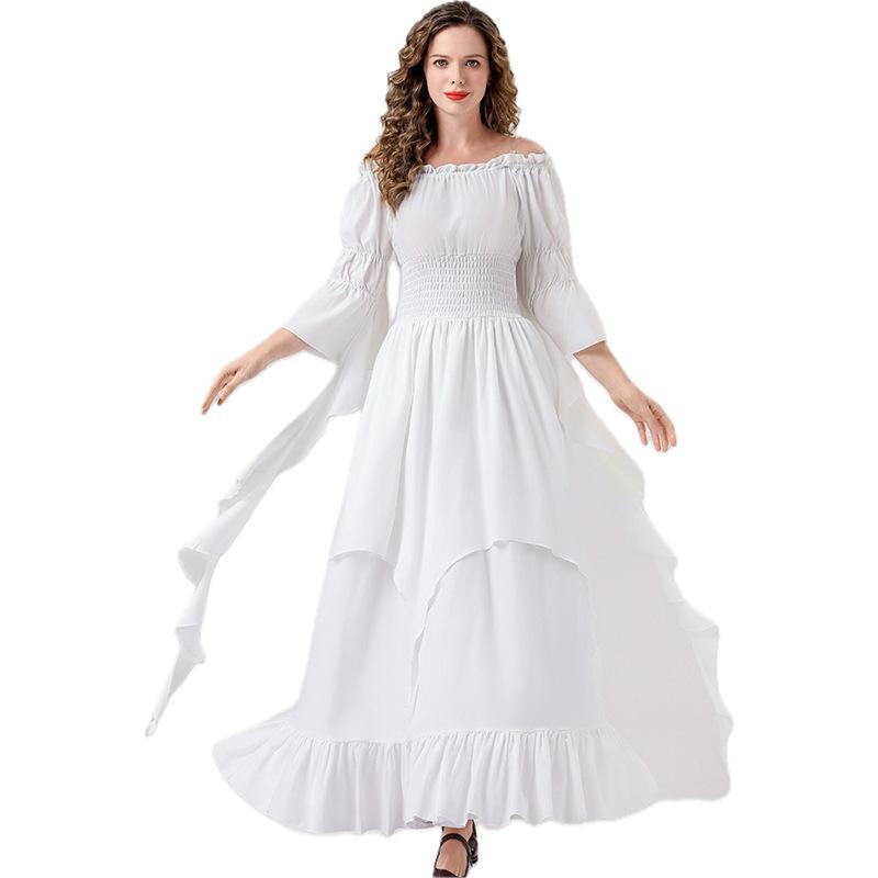 Cosplay Nouveau Adulte Dames Médiéval Vintage Cour Reine Robe Bal Scène Performance Costume Vêtements pour Femmes