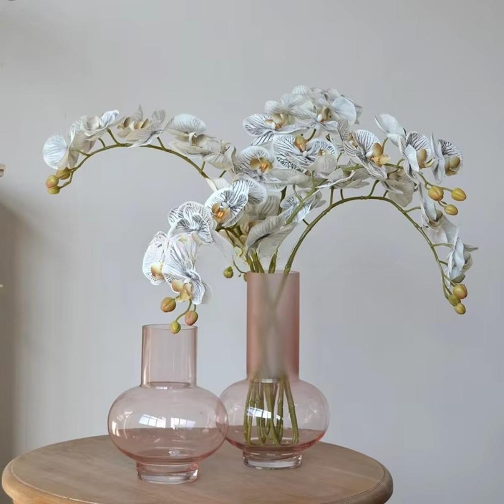 High Quality Luxury Flowers Latex 8 Heads Butterfly Orchids Artificial Real Touch Phalaenopsis Orchid Wedding Decor