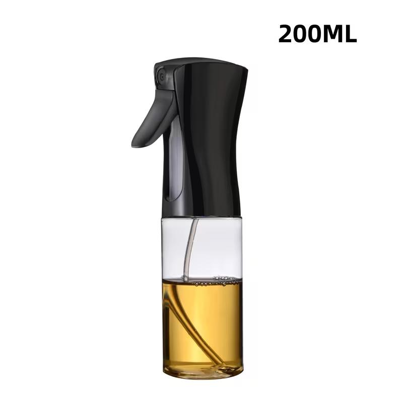 

Oil Spray Bottle for Cooking Refillable Oil Mister Sprayer for BBQ, Air Fryer, Salad, Baking and Kitchen Use Food Grade Oil Dispenser 200ml чёрный