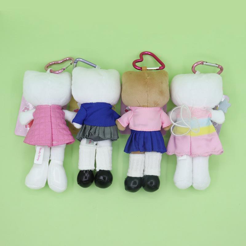 Sanrio Long-Legged Angel JK Uniform Plush Keychain and Heart Handbag Pendant