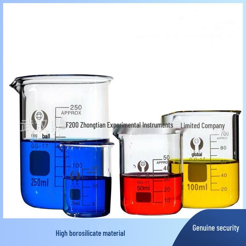 Graduated Borosilicate Glass Measuring Beaker - 150ml, 100ml, 250ml, 500ml, 1000ml 10ml