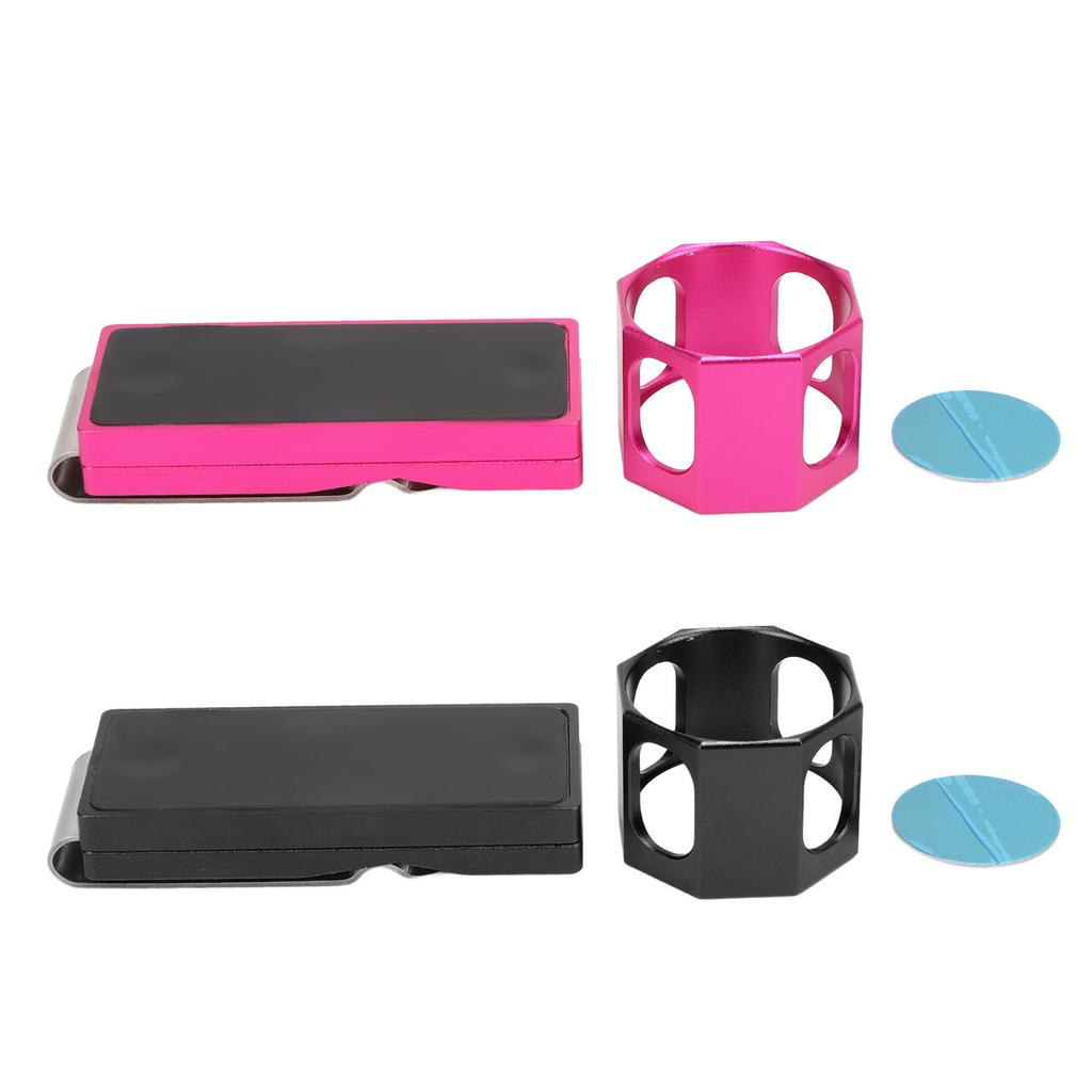 Billiard Chalk Holder Clip Magnetic Portable Octagonal Inner Round Single Section Pool Cue Chalk Cas
