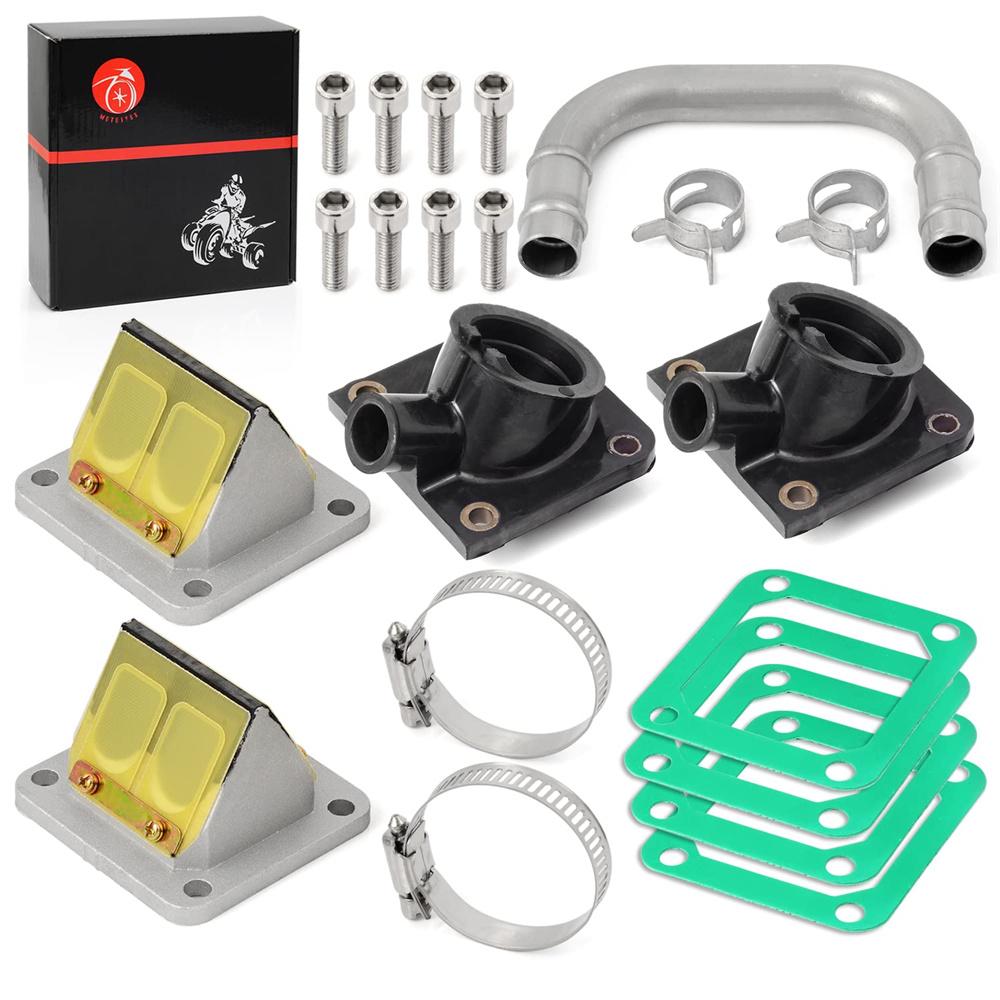 

Intake Manifold Boot & REED VALVE & Intake Tube Kit For Yamaha Banshee 350 YFZ350 29L-14465-00 31K-13565 2GU-13610-01-00 MT-0331