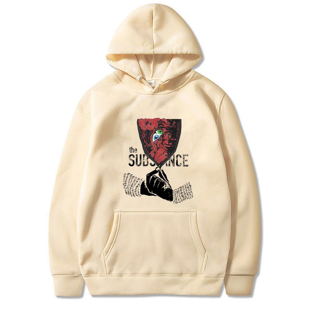 Horror Movie The Substance Graphic Hoodie Male Fashion Hooded Sweatshirt Men Women Clothing Casual Oversized Pullover Hoodies