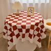 Schachbrett Tischdecke Leichter Luxus Hohes Gefühl Foto Studentenwohnheim Schreibtisch Dekoration Tischdecke Kaffeetischmatte