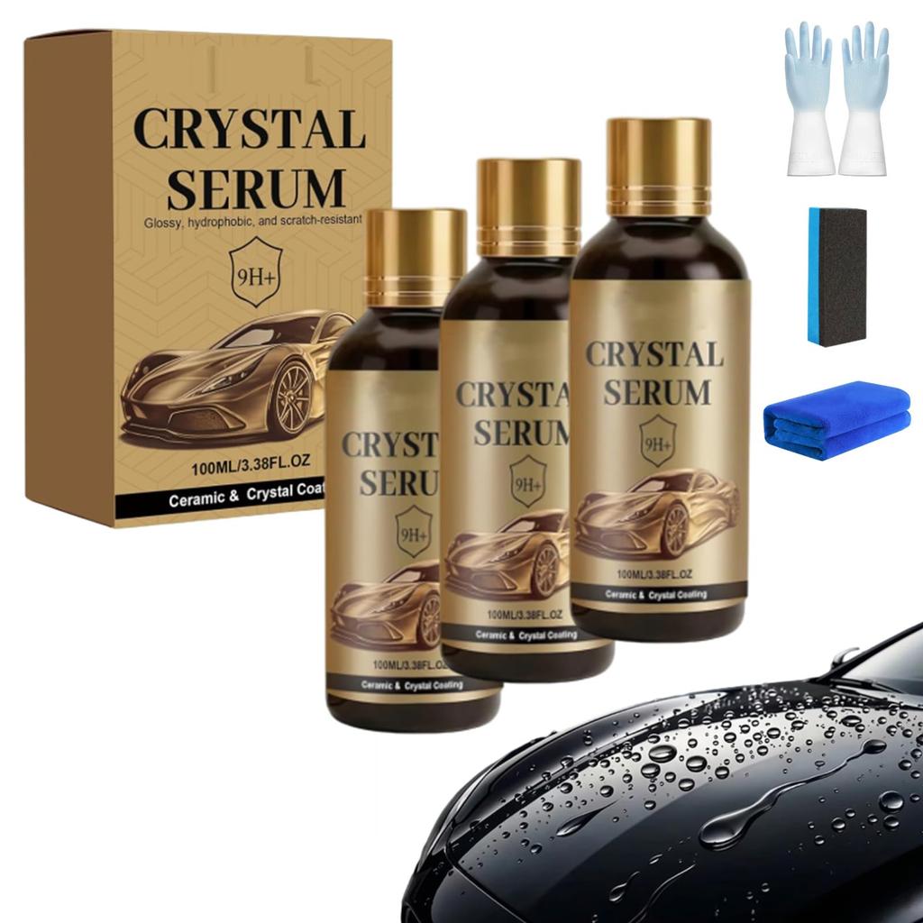 Crystal Serum, Ceramic Coating for Cars, Deep Gloss, Paint Glass and Wheels, Ideal for DIY Auto Enthusiasts and Home Multi-surface Use