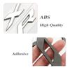 AJJ1 Chrome Black Logo Explorer Emblem Leters Car Front Hood Emblem Bonnet Bagde For Ford Explorer 4 5 6 Explorer Sticker Accessories