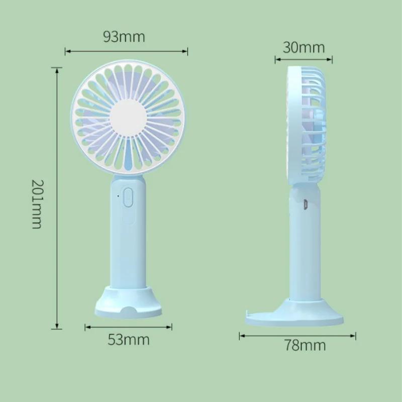 1pc USB Hand-held Small Electric Fan Summer Cool Fan Student Portable Small Electric Fan