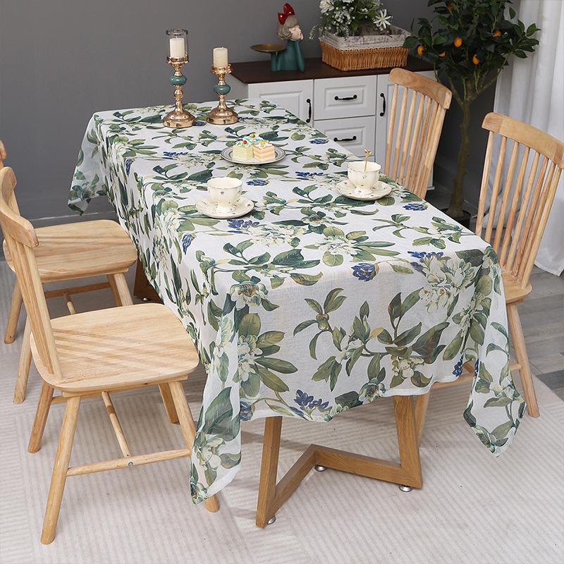 Floral Print Tablecloth Table Decoration Tableware Party Supplies Indoor and Outdoor Tablecloth Reusable/Tablecloth