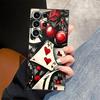 Case for Samsung Galaxy S26 Ultra S24 S10 S9 S21 FE S23 S20 Ultra Note 20 8 9 10 S25 Plus Funda Phone Cover Poker Mushroom