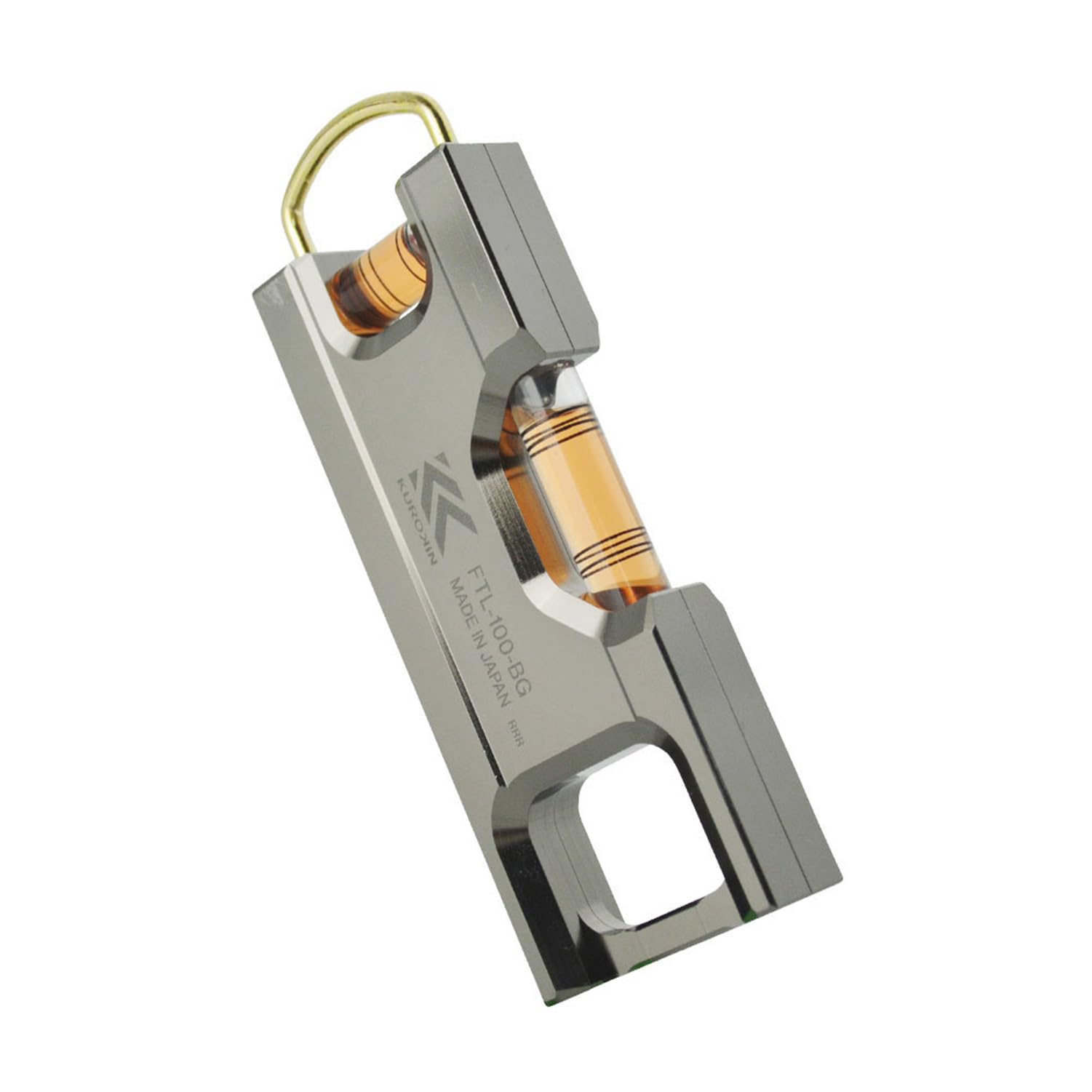 

Fujiya Aluminum Level, Black and Gold, Approx. 115mm Wide, Bubble Orange, FTL-100-BG