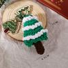 Knitted Doll Christmas Tree Keychain Handmade Ornament Christmas Stocking Keychain Creative Kawaii Christmas Keyring Gifts