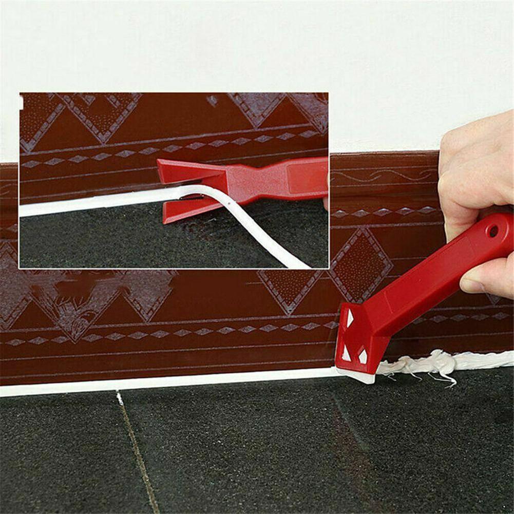 Sealant Grout Remover 2pcs/Set Professional Silicone Glass Cement Scraper and Remover Set for Grout and Sealant