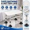 Aluminum Alloy Bath Stool Non Slip Feet Bath Seat Durable Shower Chair  Senior Care