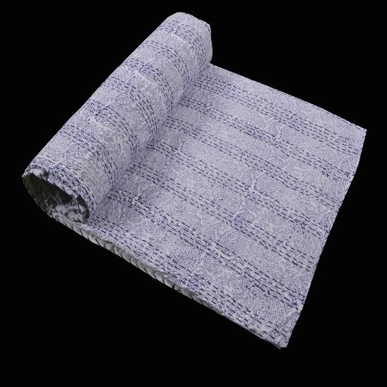 

Индийское одеяло Kantha с принтом джунглей Kantha Quilt Single Pure Cotton Kantha Bohemian Покрывало на кровать Покрывало Бросить один размер